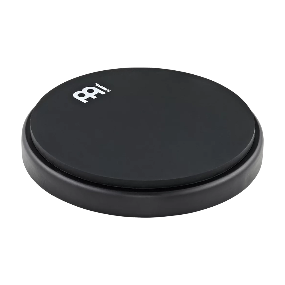 Meinl Cymbals 6" Silicone Practice Pad - Black front angle view