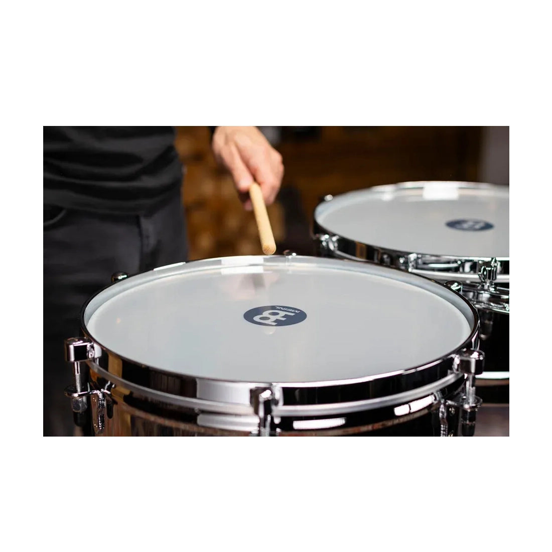 Meinl Percussion MTS1415BN Marathon Series Timbales - Black Nickel