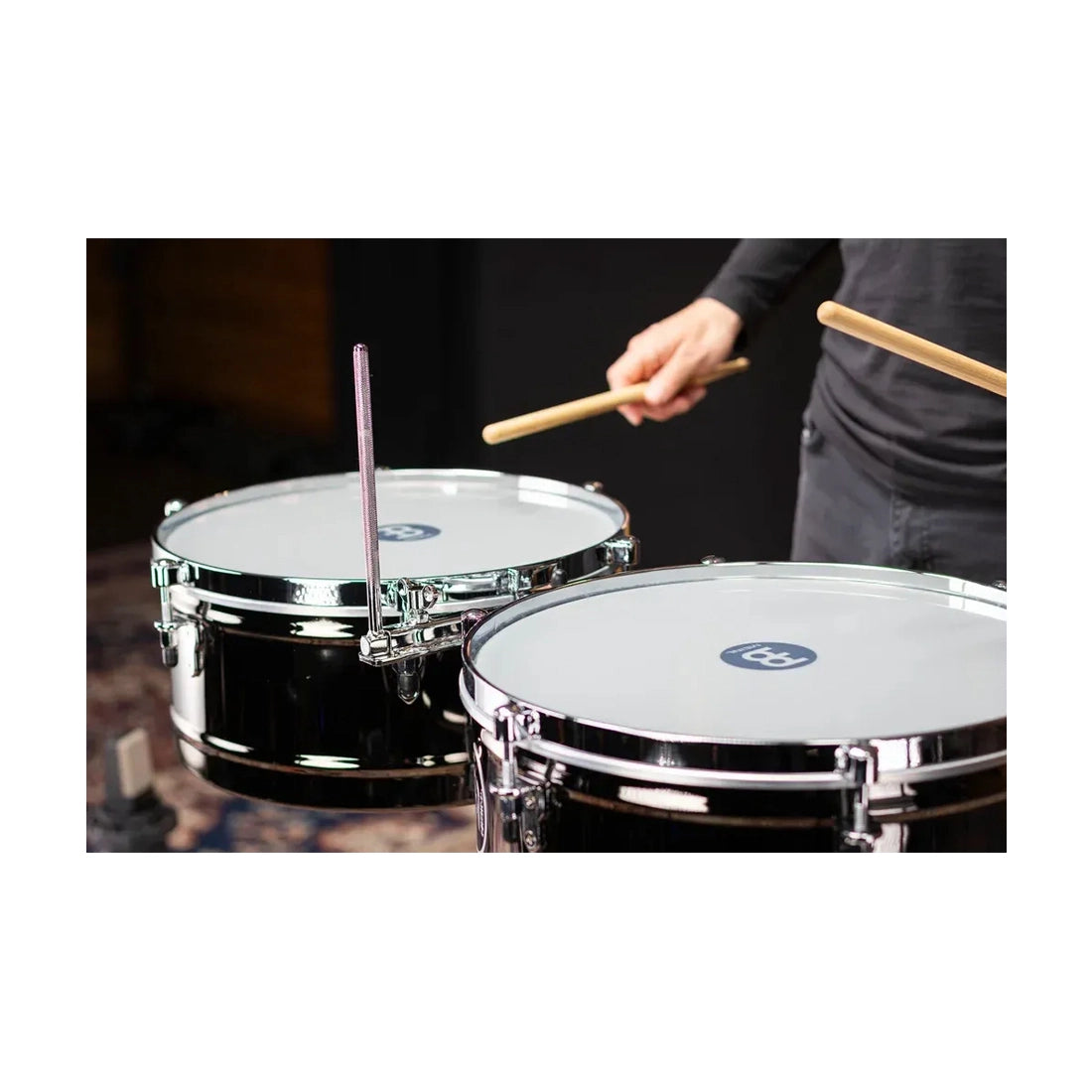 Meinl Percussion MTS1415BN Marathon Series Timbales - Black Nickel
