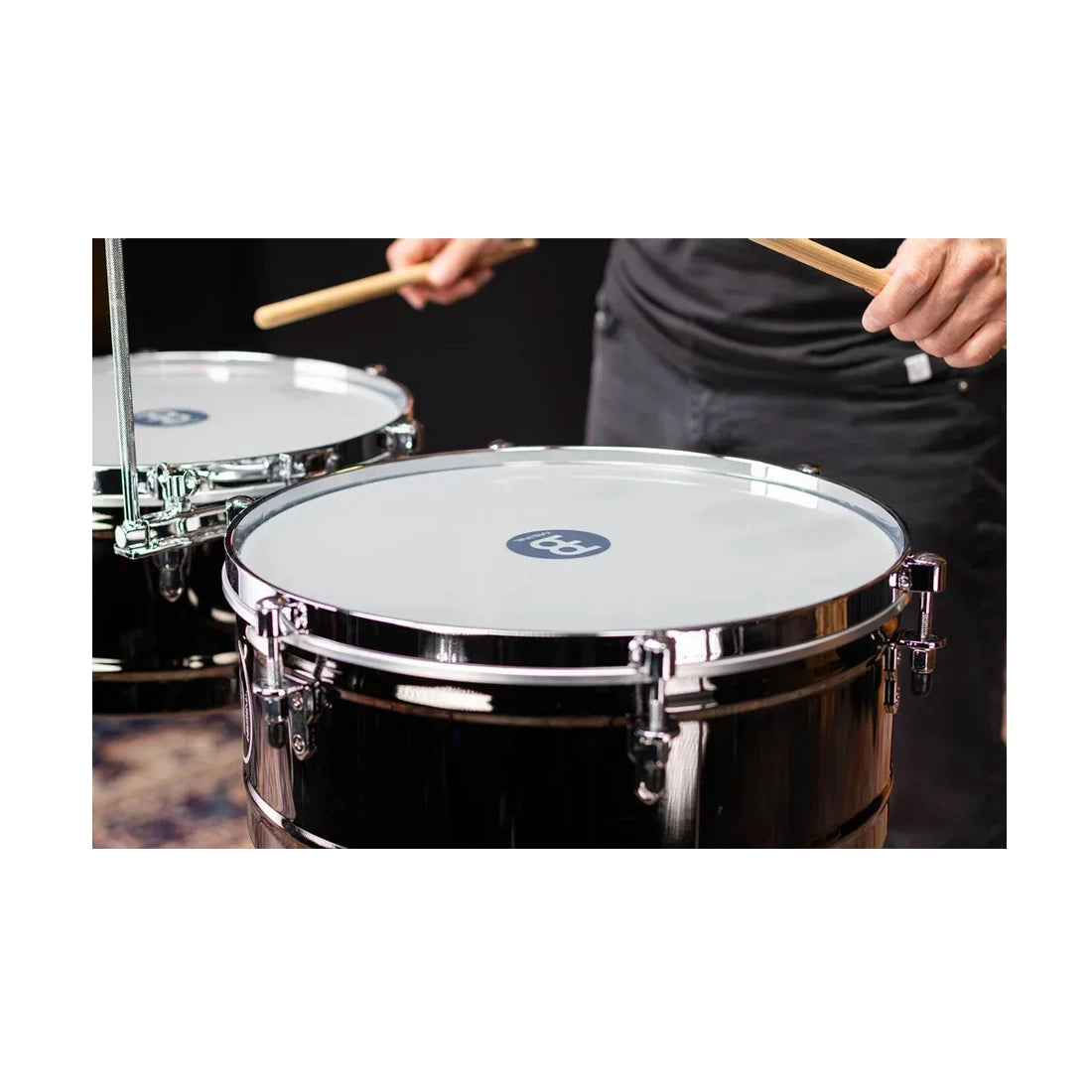 Meinl Percussion MTS1415BN Marathon Series Timbales - Black Nickel