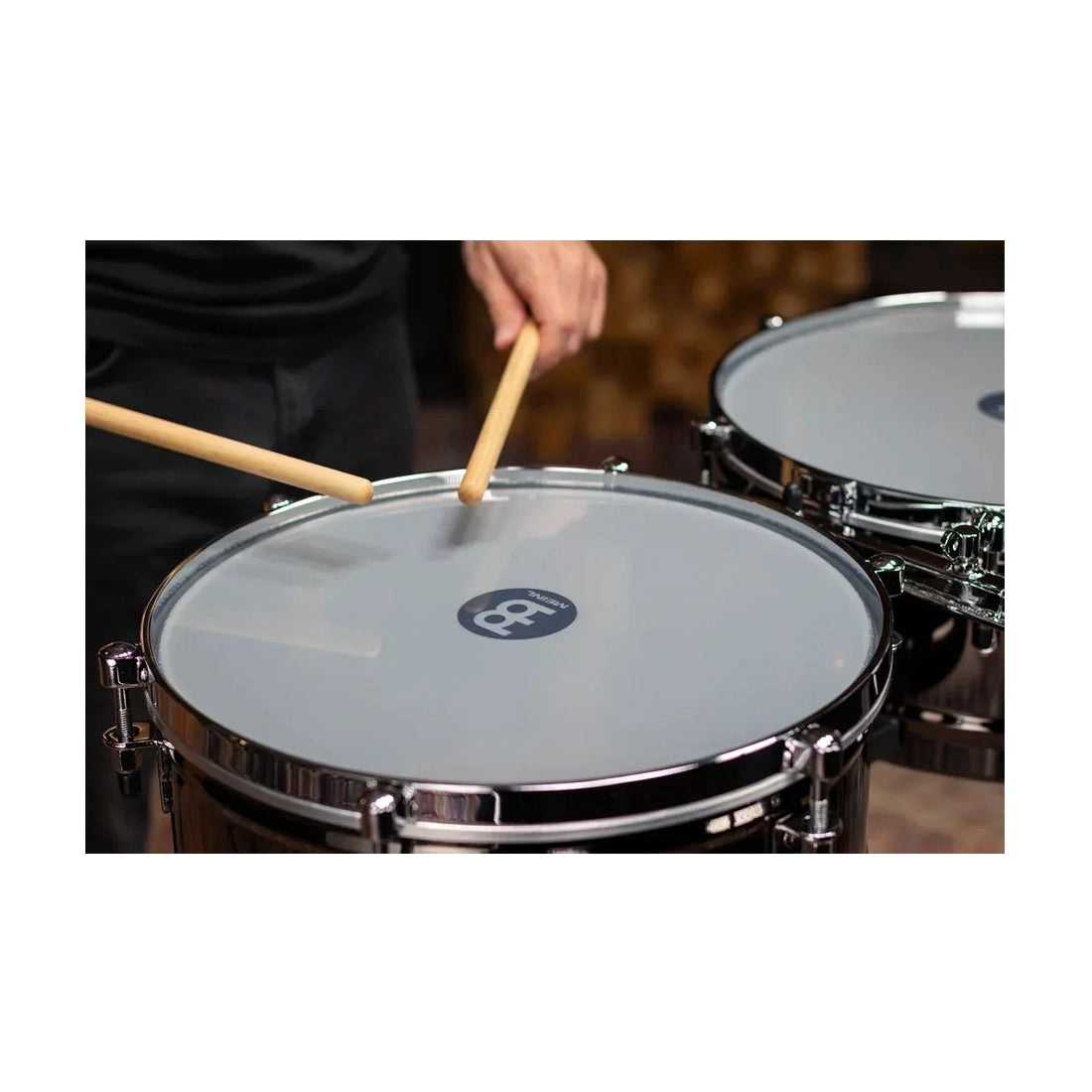 Meinl Percussion MTS1415BN Marathon Series Timbales - Black Nickel