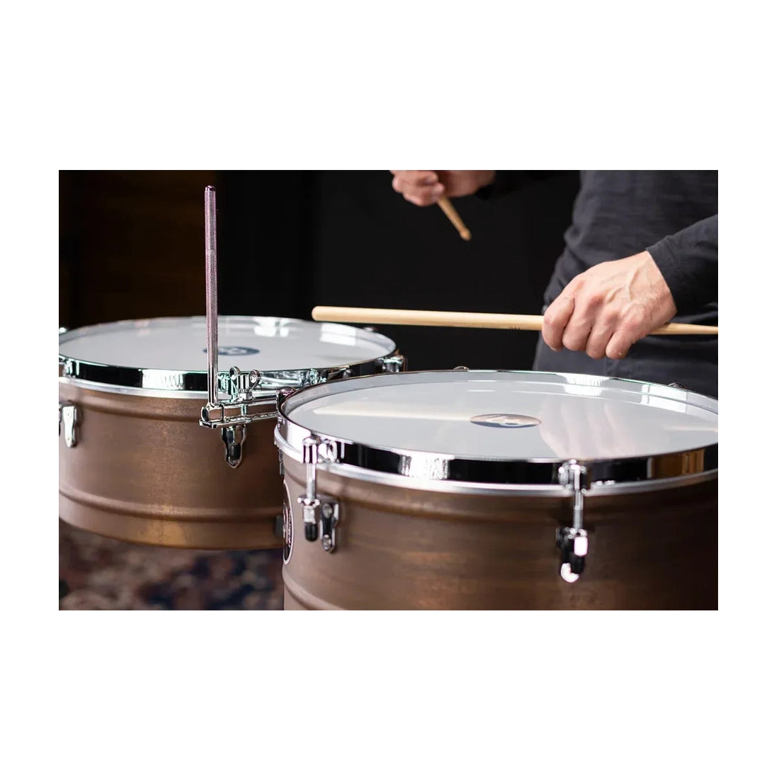 Meinl Percussion MTS1415RR-M Marathon Series 14" & 15" Timbales - Antique Finish