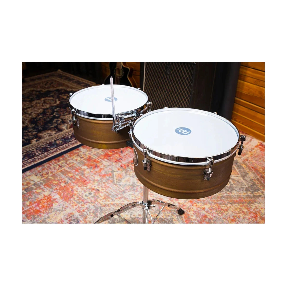 Meinl Percussion MTS1415RR-M Marathon Series 14" & 15" Timbales - Antique Finish