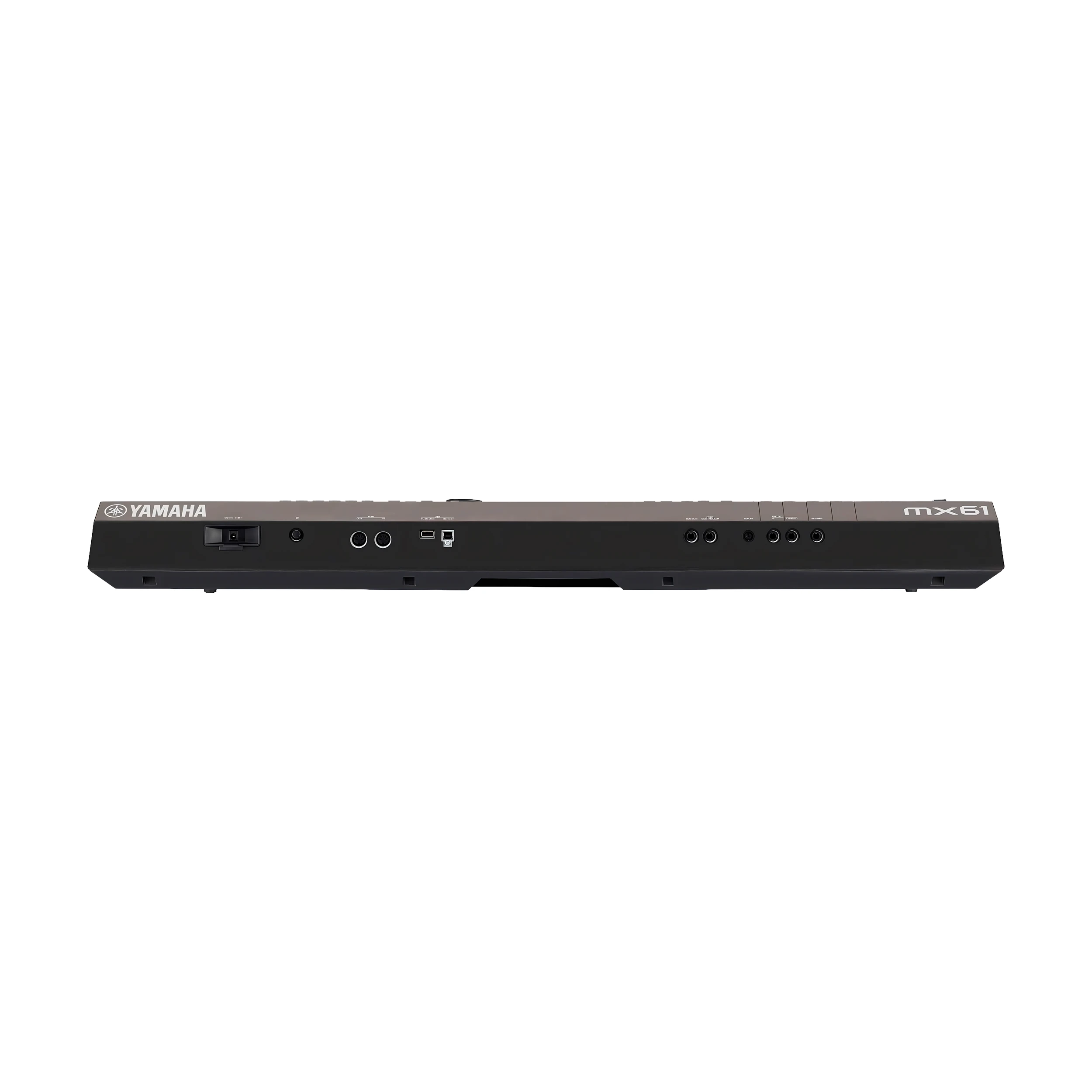 Back View of Yamaha MX61 61 Key Music Production Synthesizer - Black