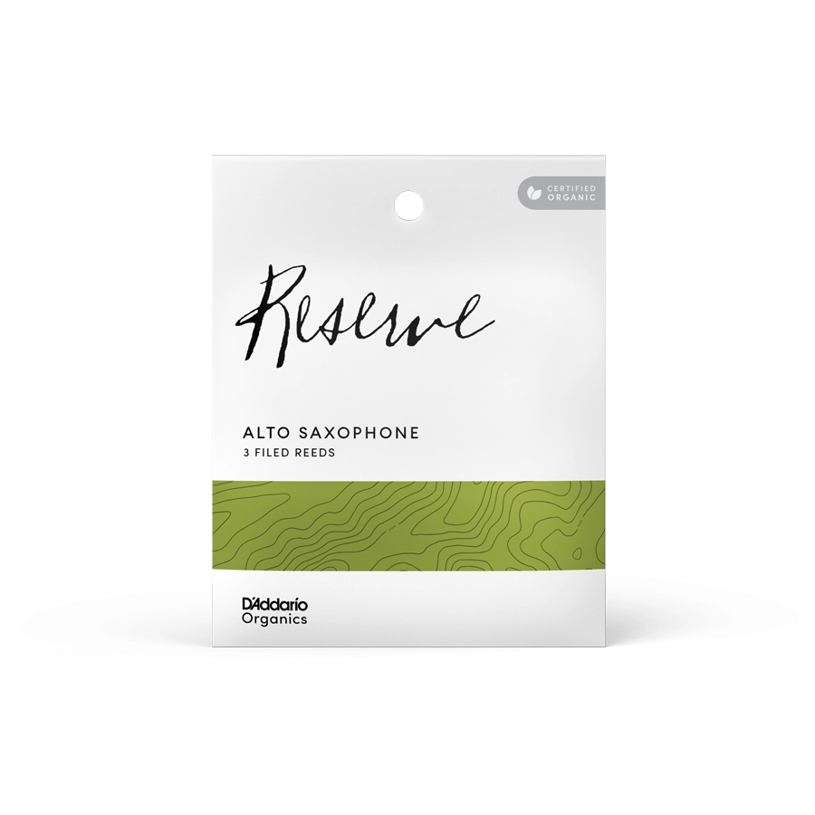 D'Addario Organic Reserve 3 Pack Alto Saxophone Reeds - #2