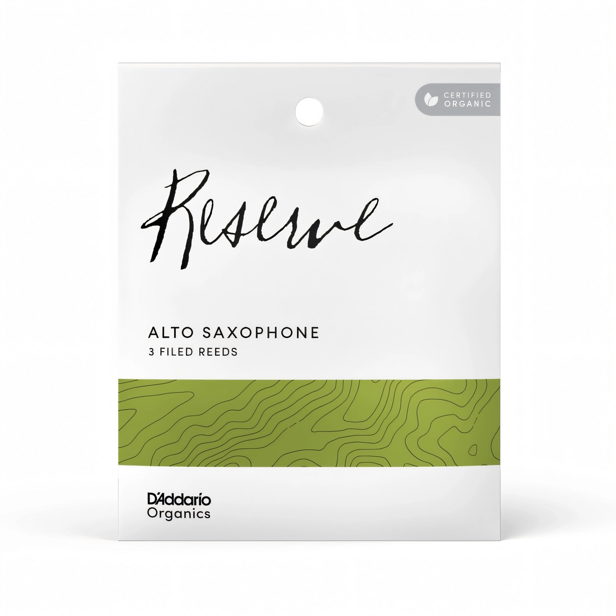 D'Addario Organic Reserve 3 Pack Alto Saxophone Reeds ODJR0325 - #2.5