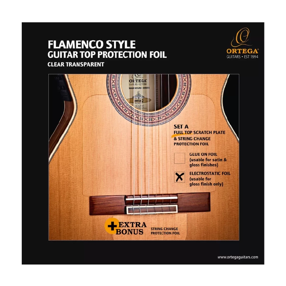 Ortega OERP-FLAM1 Full Top Scratch Plate Pick Guard