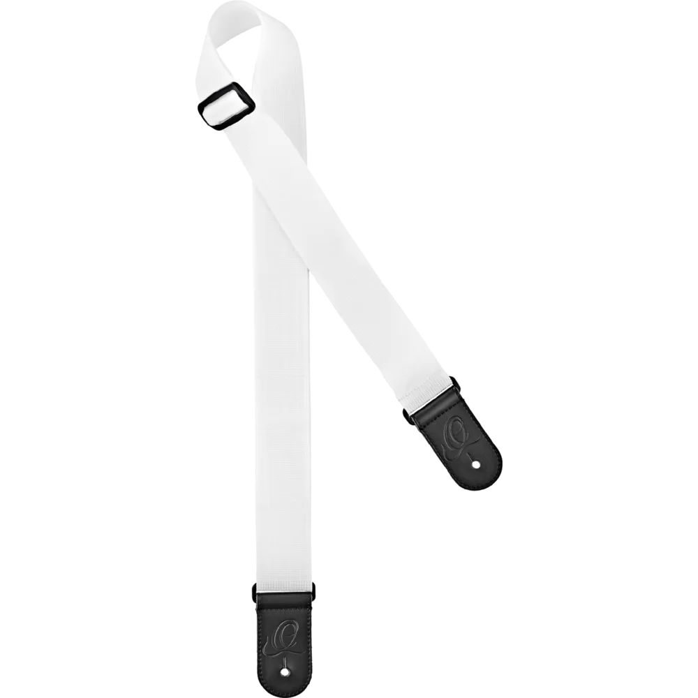 Ortega Guitar Unicolor Nylon Strap - White