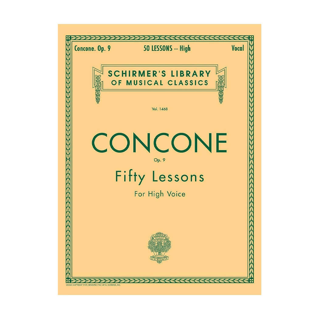 Schirmer Library of Classics Volume 242: 50 Lessons for High Voice, Op. 9