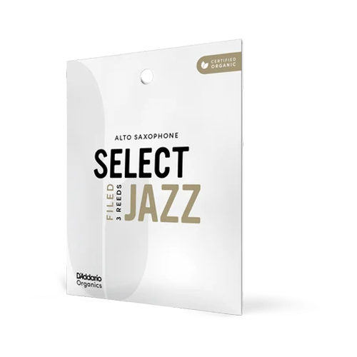 D'addario Cañas Organics Select Jazz Field Para Saxofón Alto, Paquete De 3 - 3 Suaves
