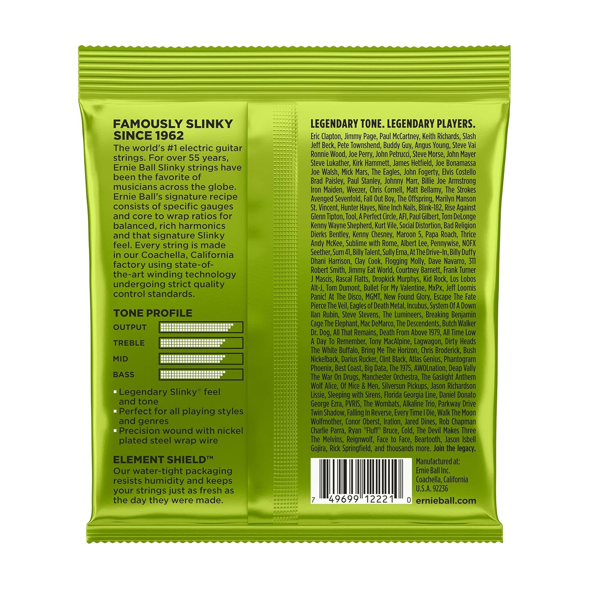 Cuerdas de guitarra eléctrica Ernie Ball 2221 Nickel Regular Slinky