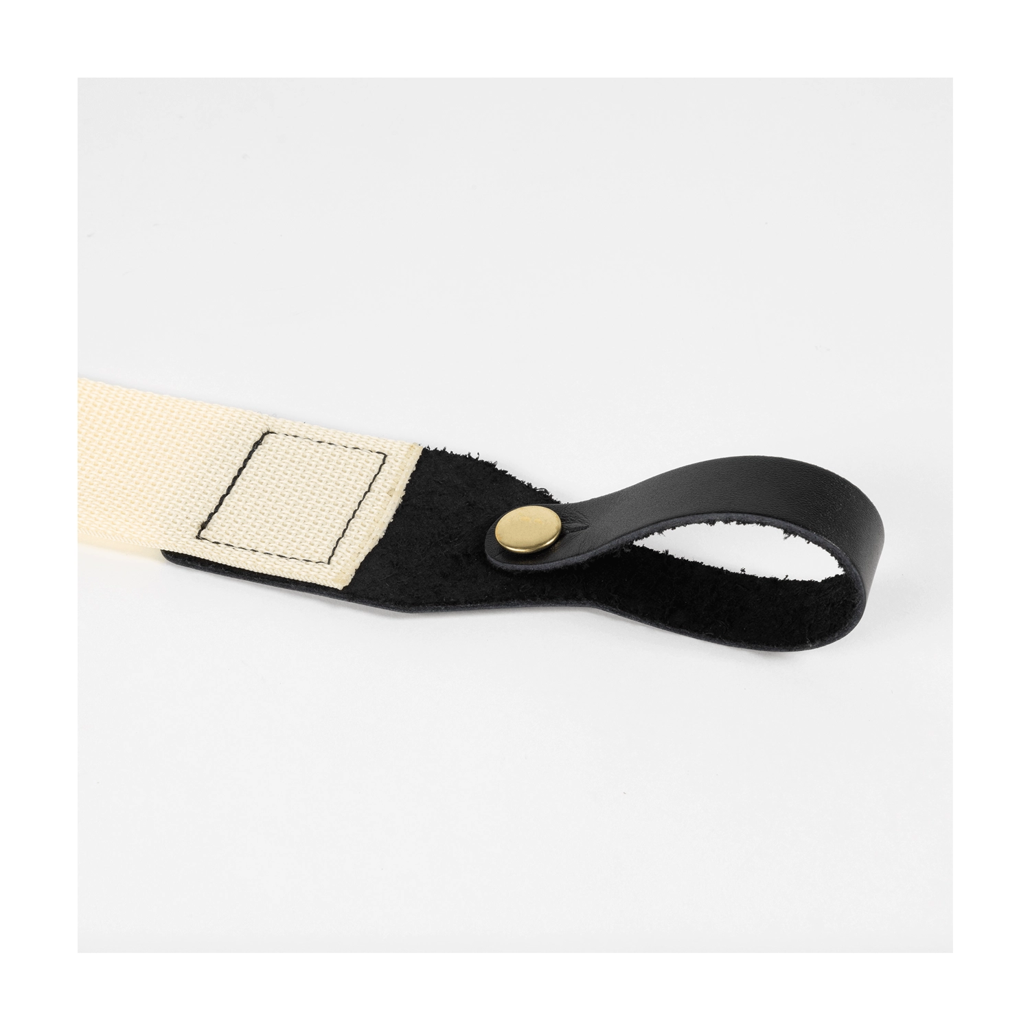 Ernie Ball Polypro Acoustic Guitar Strap - Cream fron side view