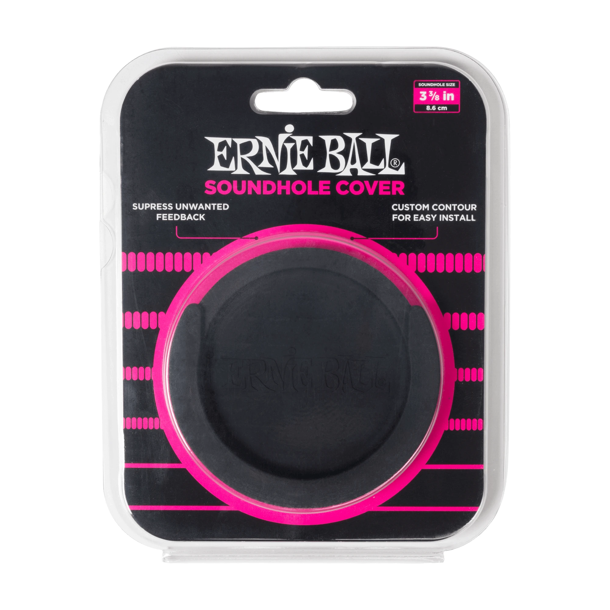 Ernie Ball Acoustic Rubber Feedback Suppressor SoundHole Cover