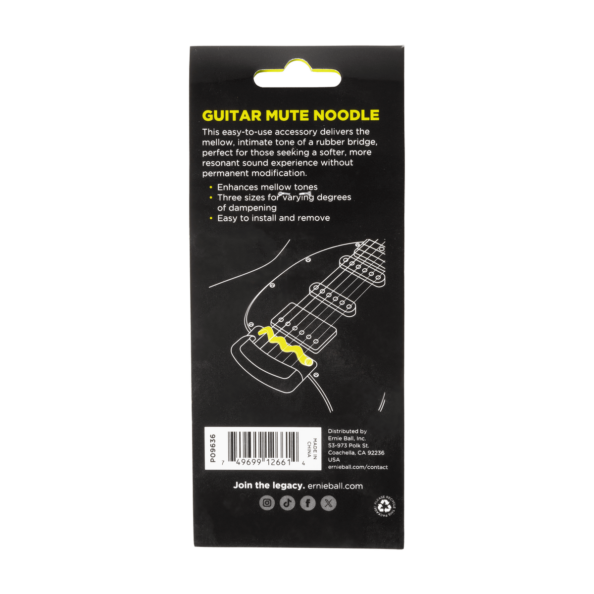 Ernie Ball Mute Noodle Guitar