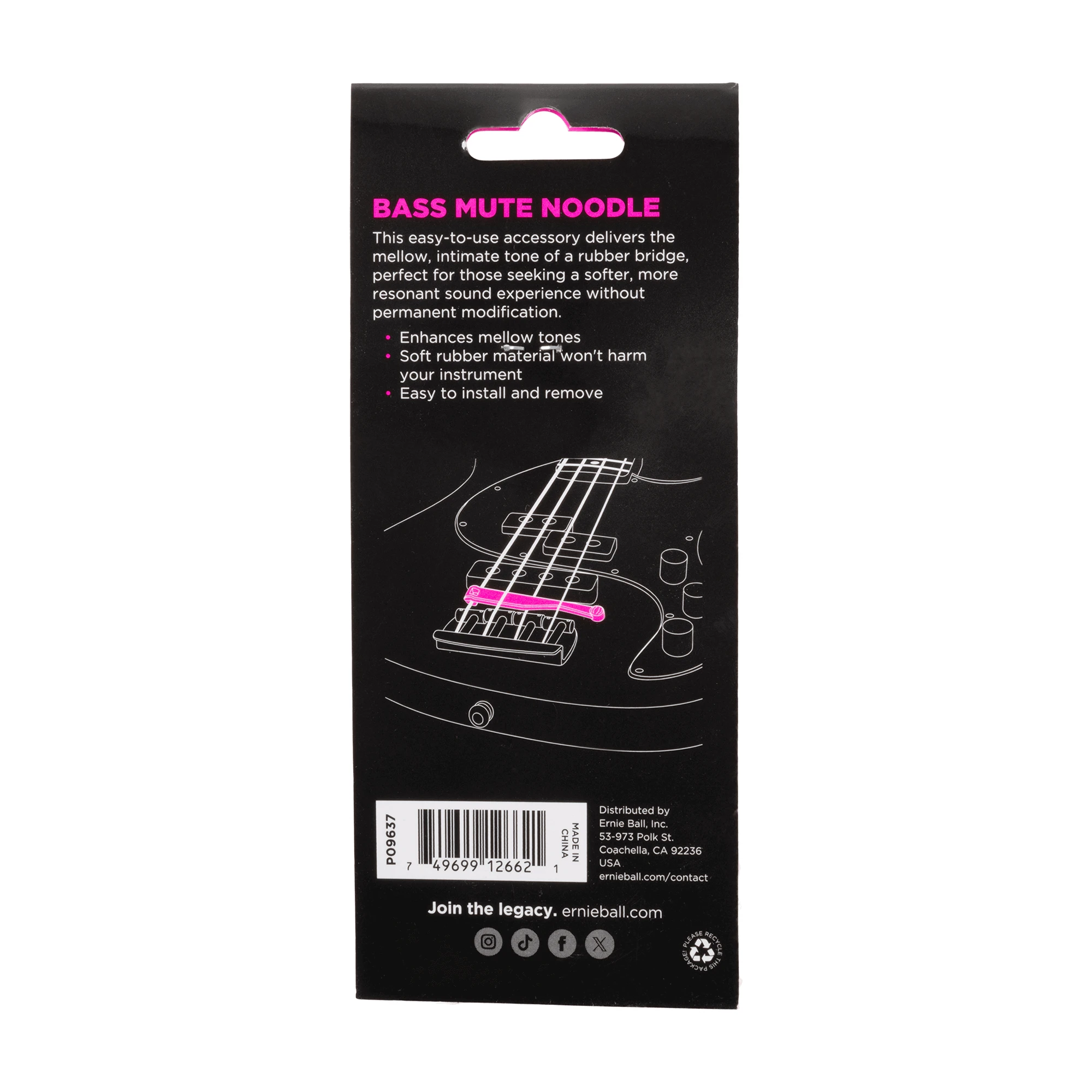 Ernie Ball Mute Noodle - Bass