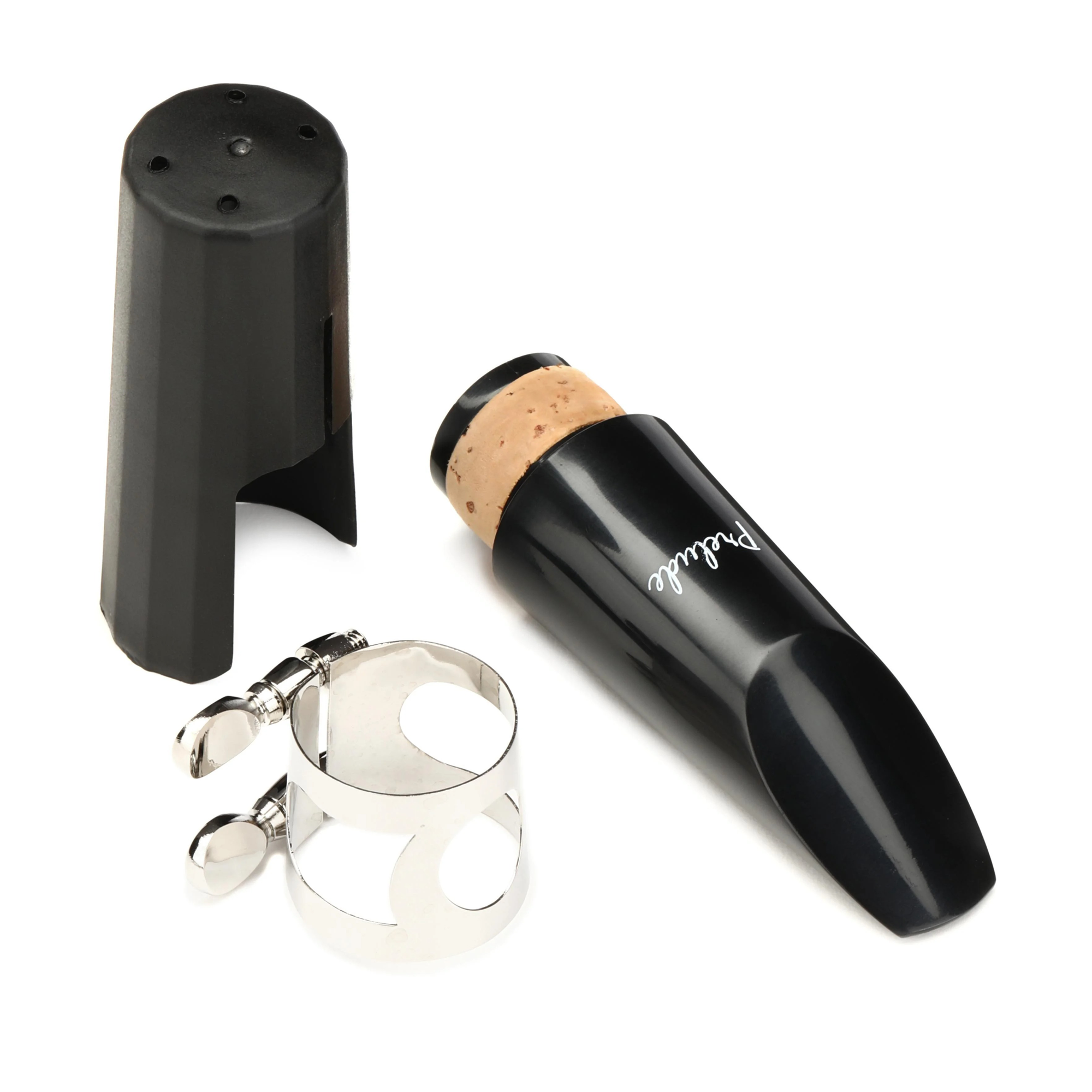 Full view of Prelude P3KIT Alto Saxophone Mouthpiece Kit With Ligature And Cap - .064" Tip Opening
