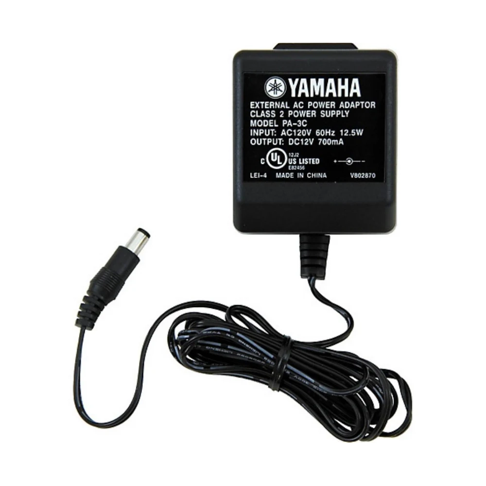 Yamaha AC Power Adapter PA-3C 120V input, 700mA output with 6ft cable