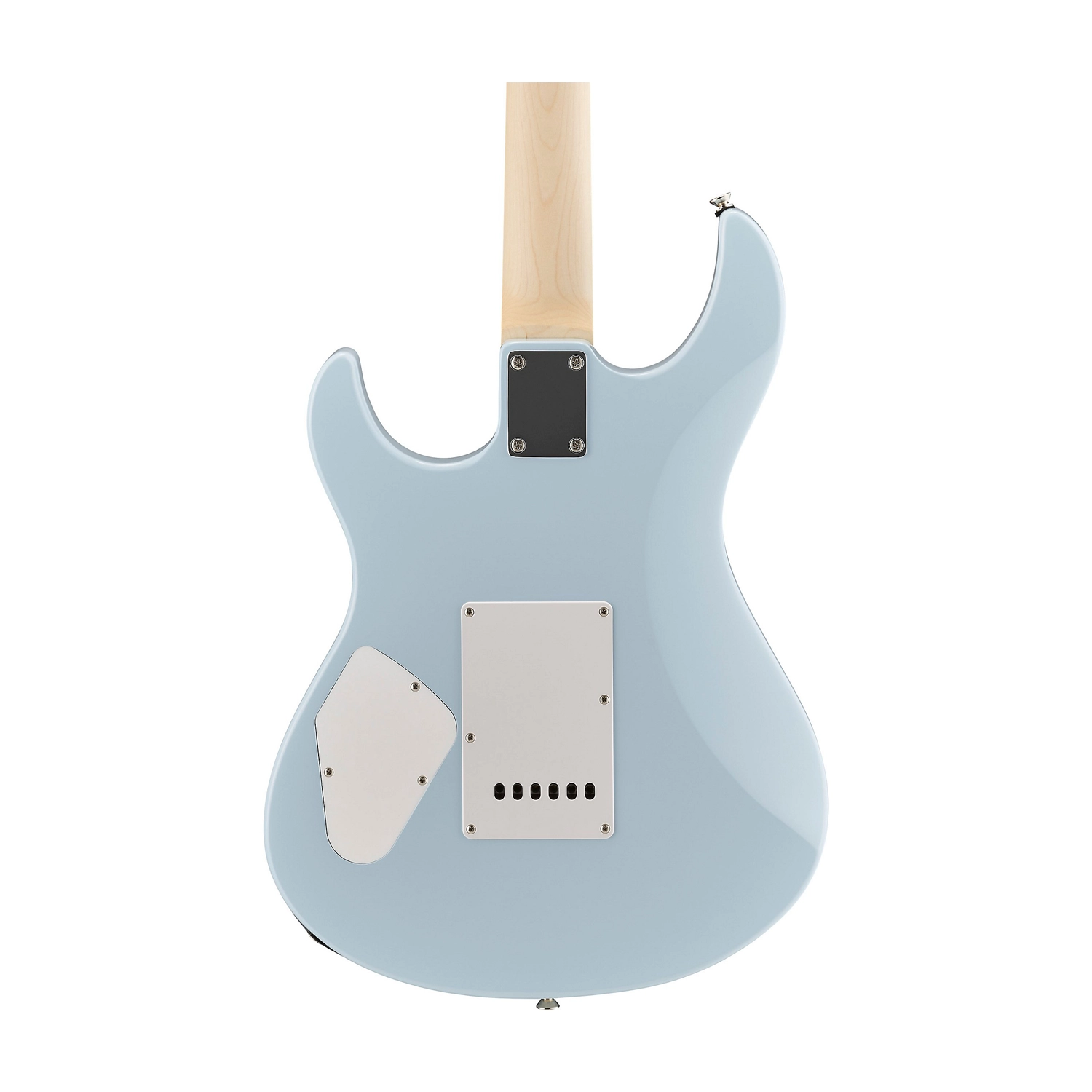 Close up Back view of Yamaha PAC112VM Electric Guitar - Ice Blue