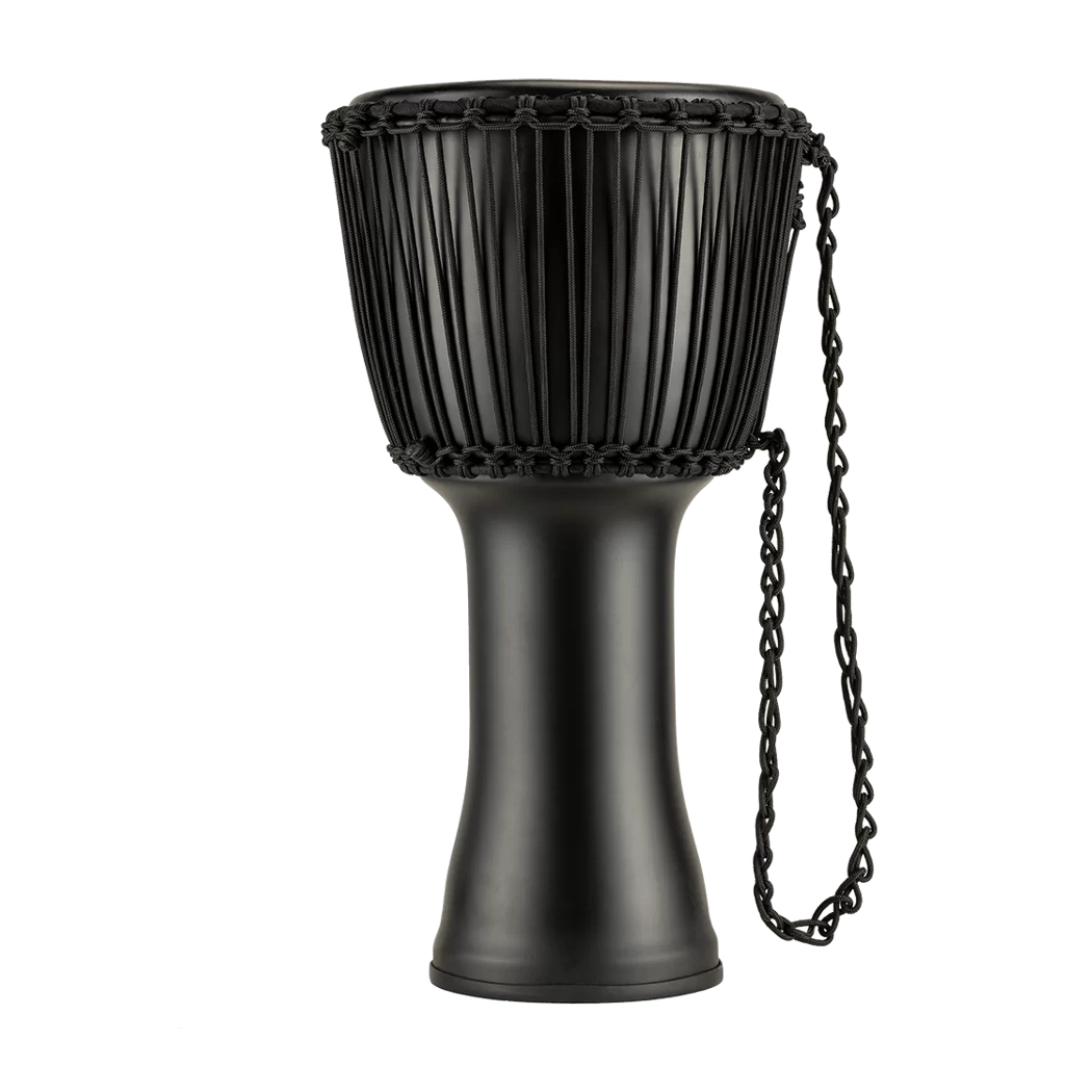Meinl 12" Rope Tuned Travel Series Djembe - Phantom Black