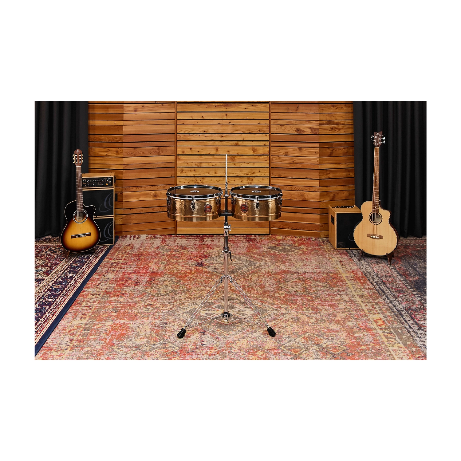 Meinl Percussion Patricio "El Chino" Diaz Signature Timbales - Bronze at the studio