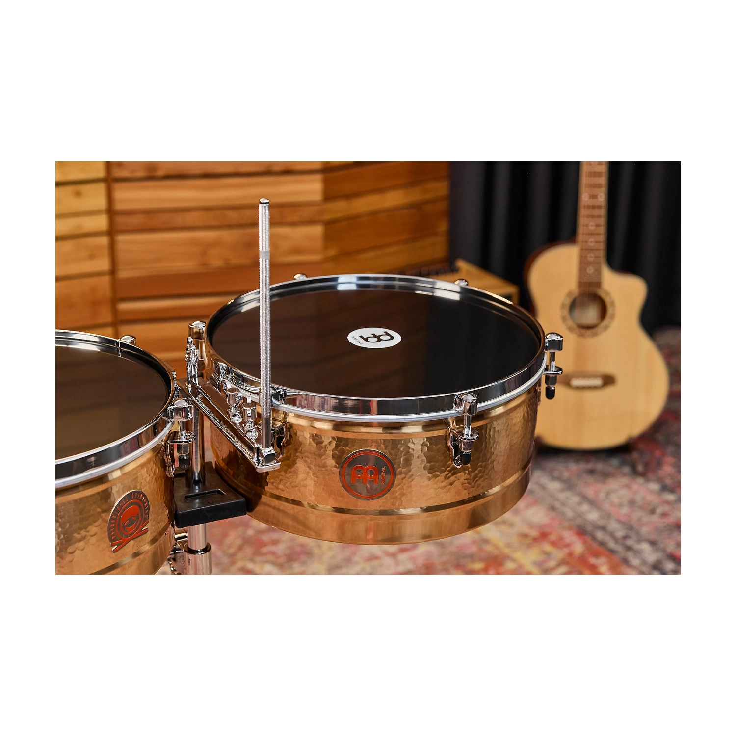 Meinl Percussion Patricio "El Chino" Diaz Signature Timbales - Bronze close up