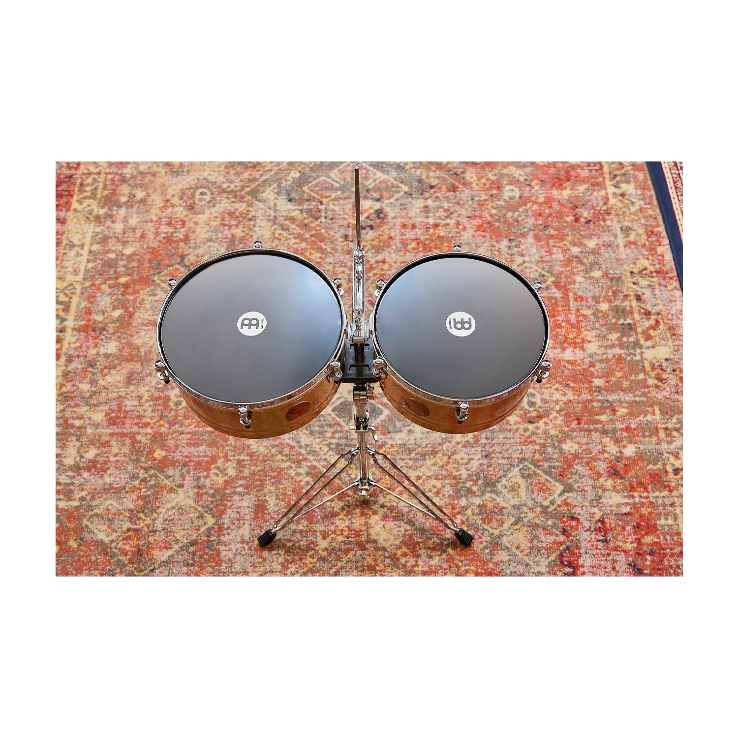 Meinl Percussion Patricio "El Chino" Diaz Signature Timbales - Bronze overhead view