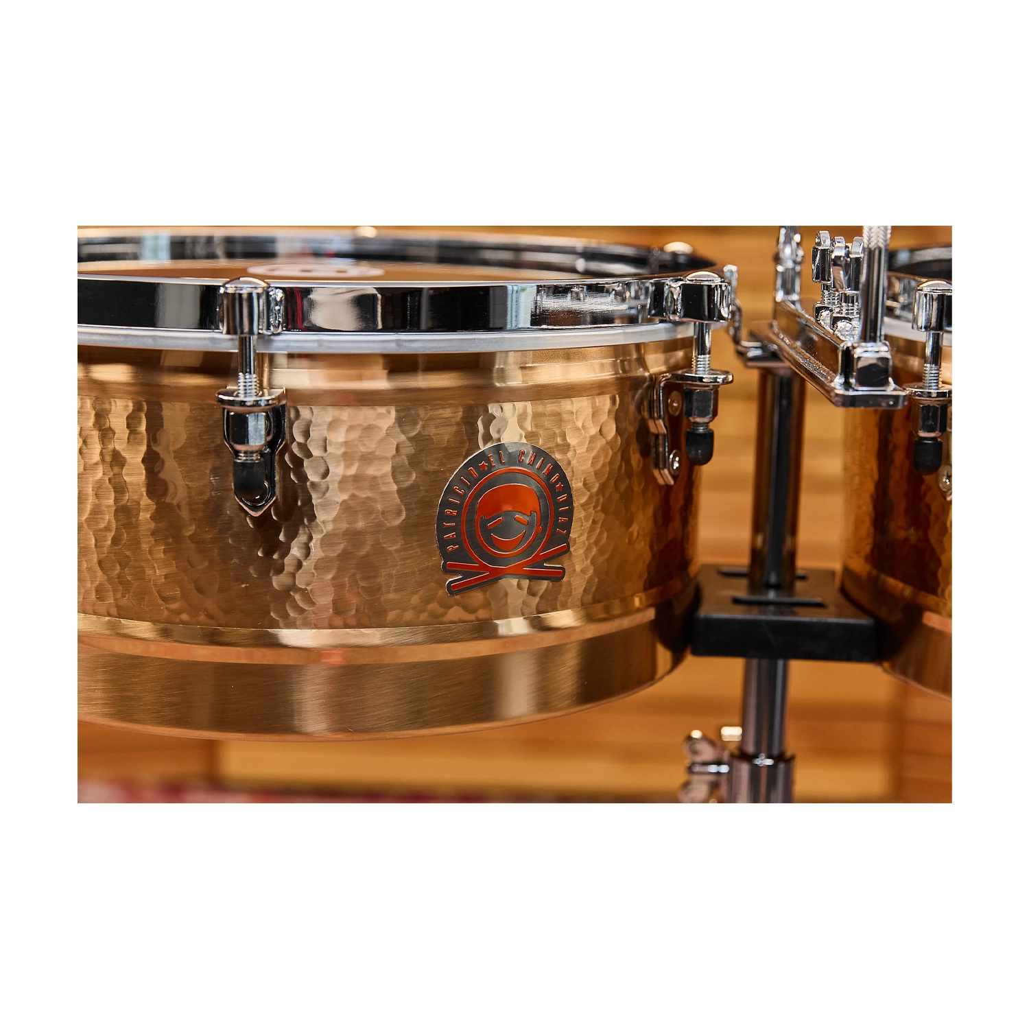 Meinl Percussion Patricio "El Chino" Diaz Signature Timbales - Bronze close up