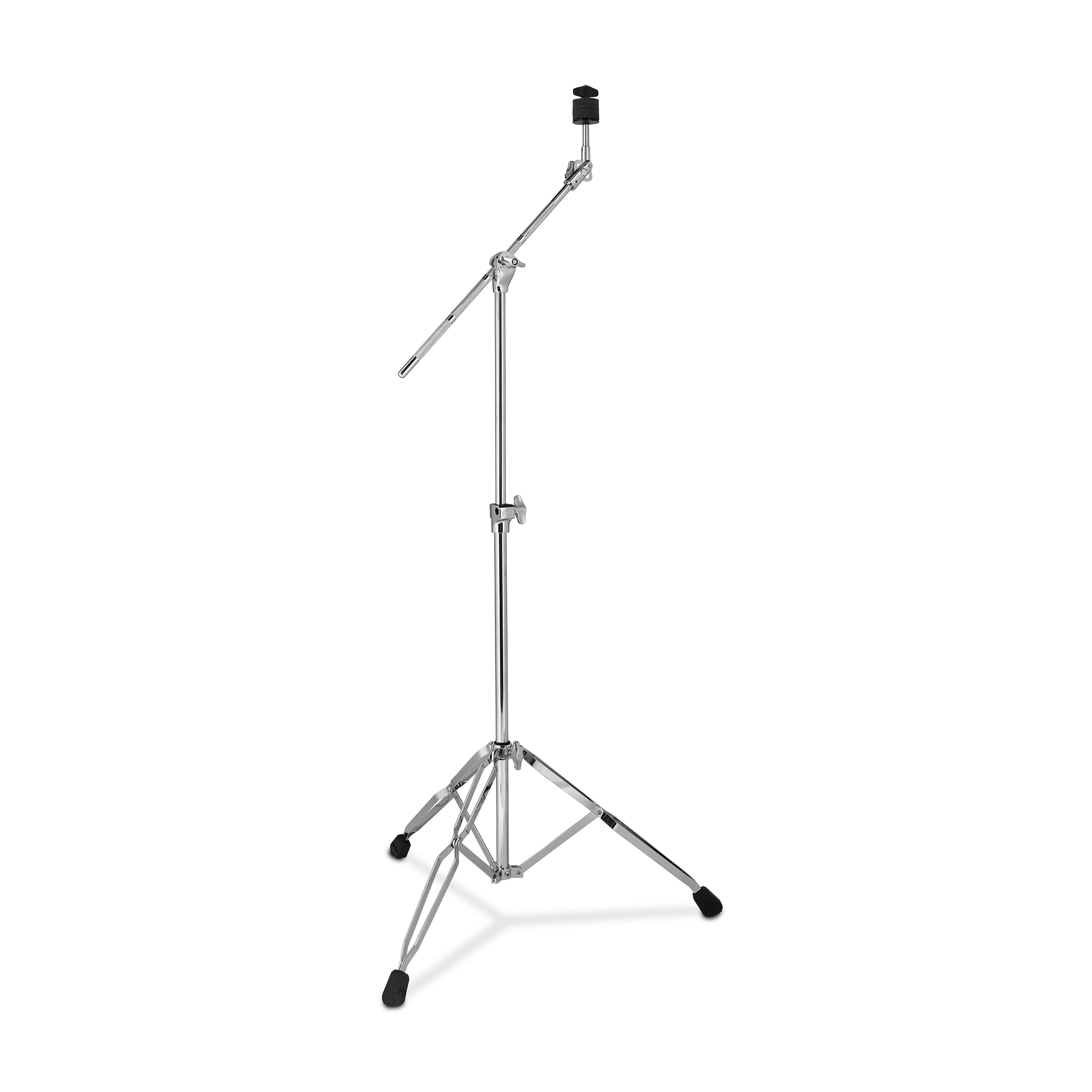 Drum stand with aBoom arm on a white background