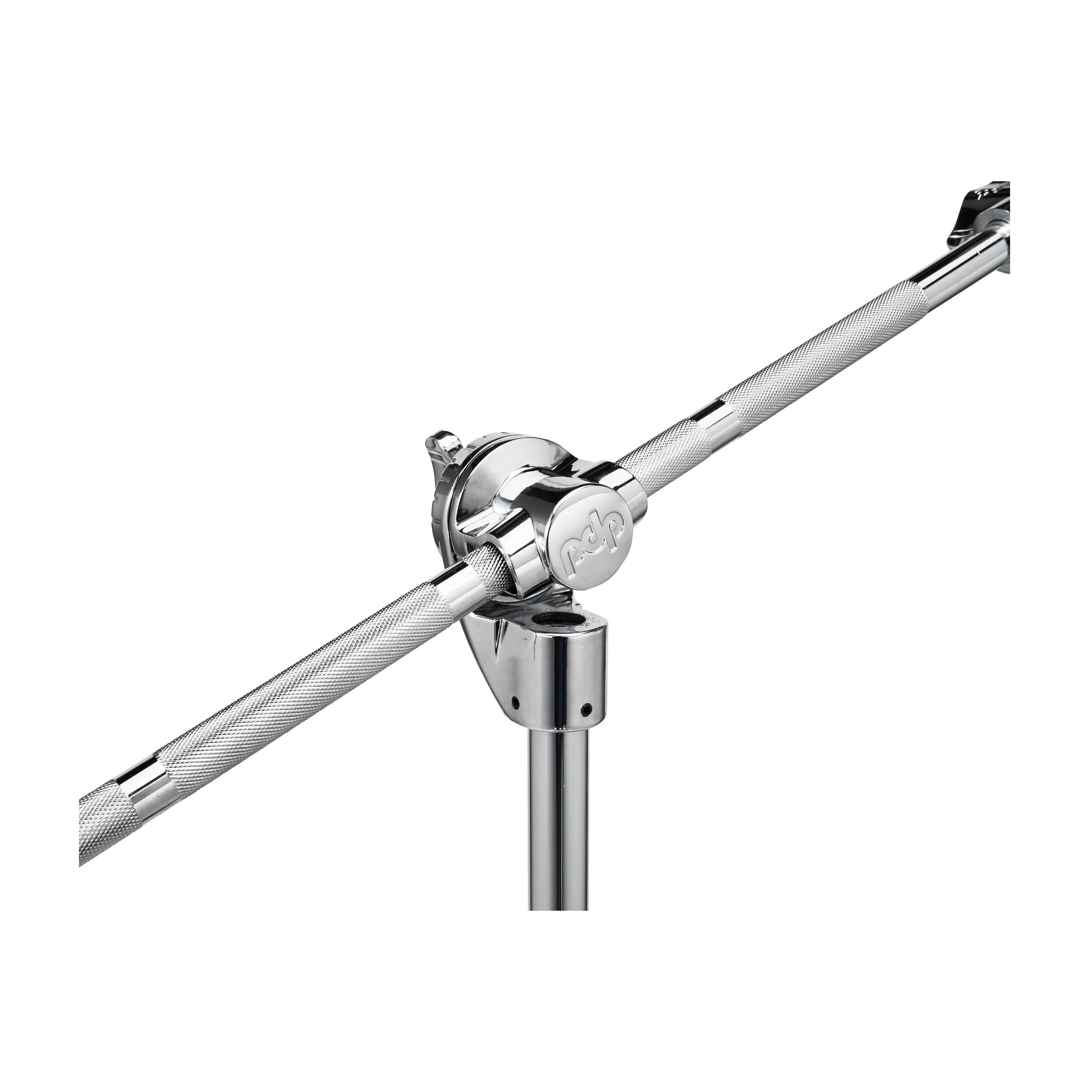 Metal boom arm on a white background