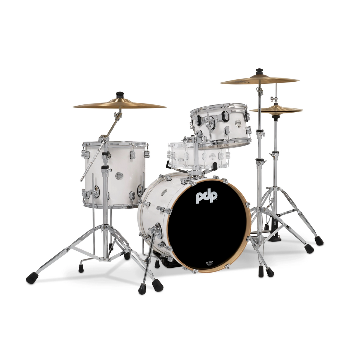 PDP Concept Maple 3 Piece Bop Drum Set - Pearlescent White