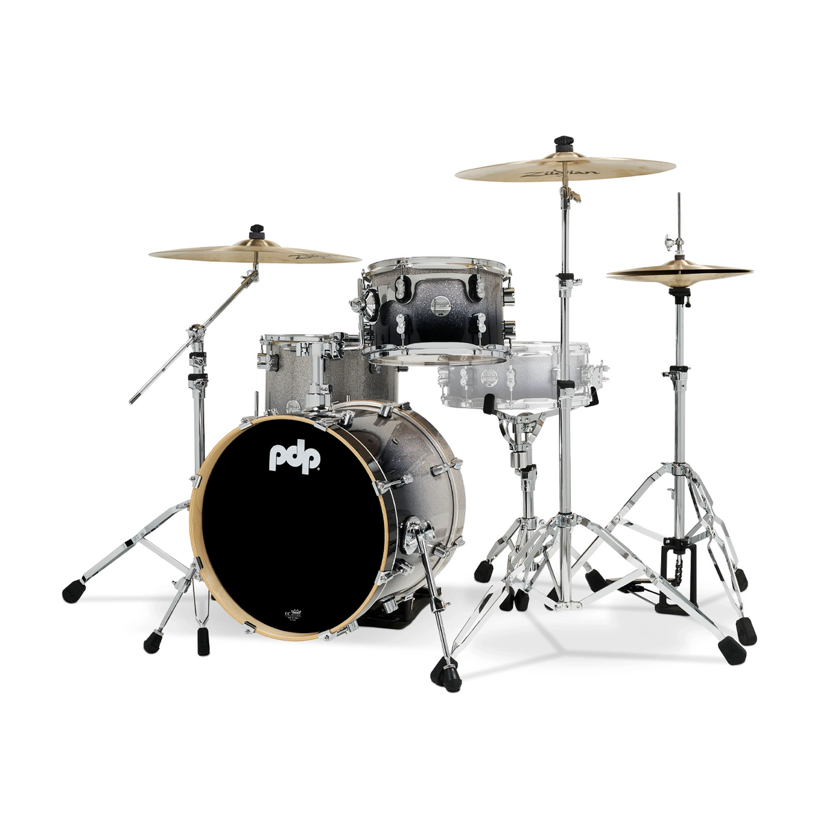 PDP Concept Maple Bop Kit - Silver To Black