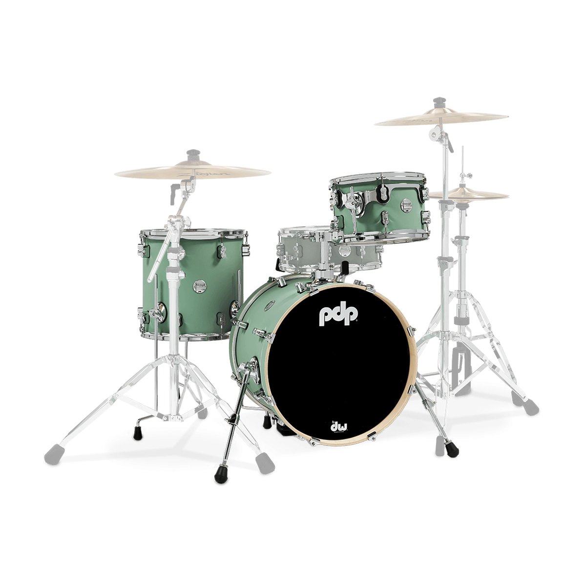 PDP Concept Maple Bop 3-piece Shell Pack - Satin Seafoam
