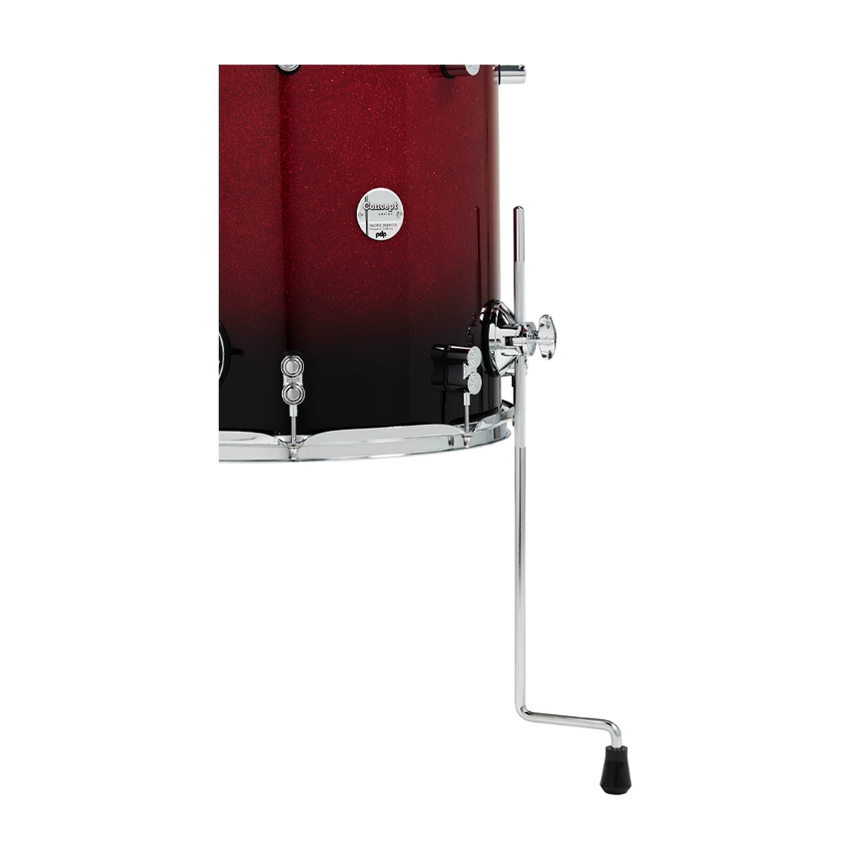 PDP Concept Maple 4-Piece Fusion Shell Pack - Red/Black Fade