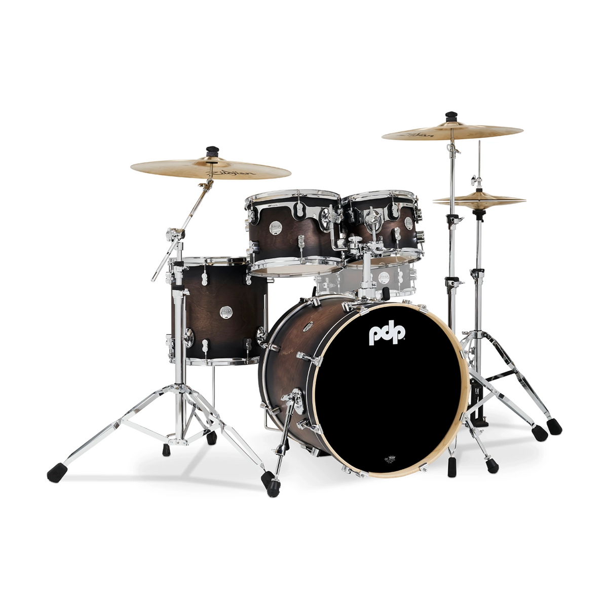 PDP 4 Piece Concept Maple Drum Set - Charcoal Burst