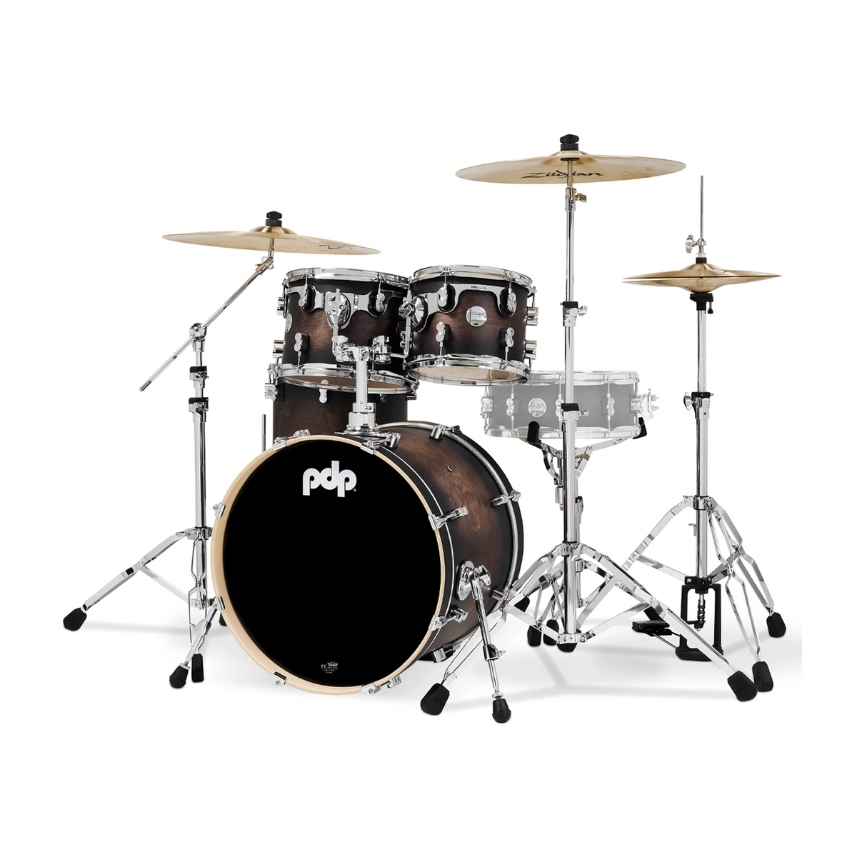 PDP 4 Piece Concept Maple Drum Set - Charcoal Burst