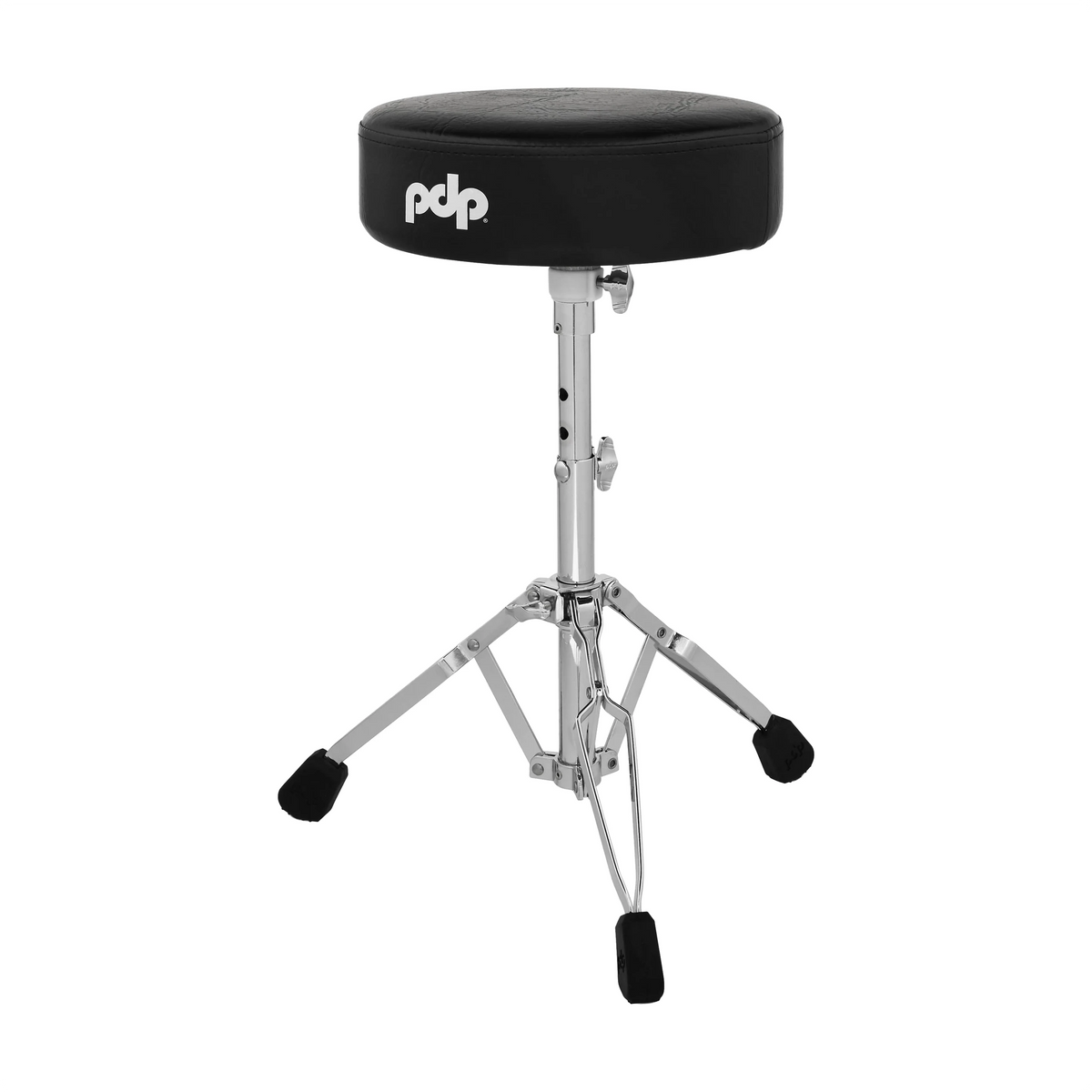 Full view of PDP PDDT710R Drum Throne with Padded Seat and Tripod Base - 12"