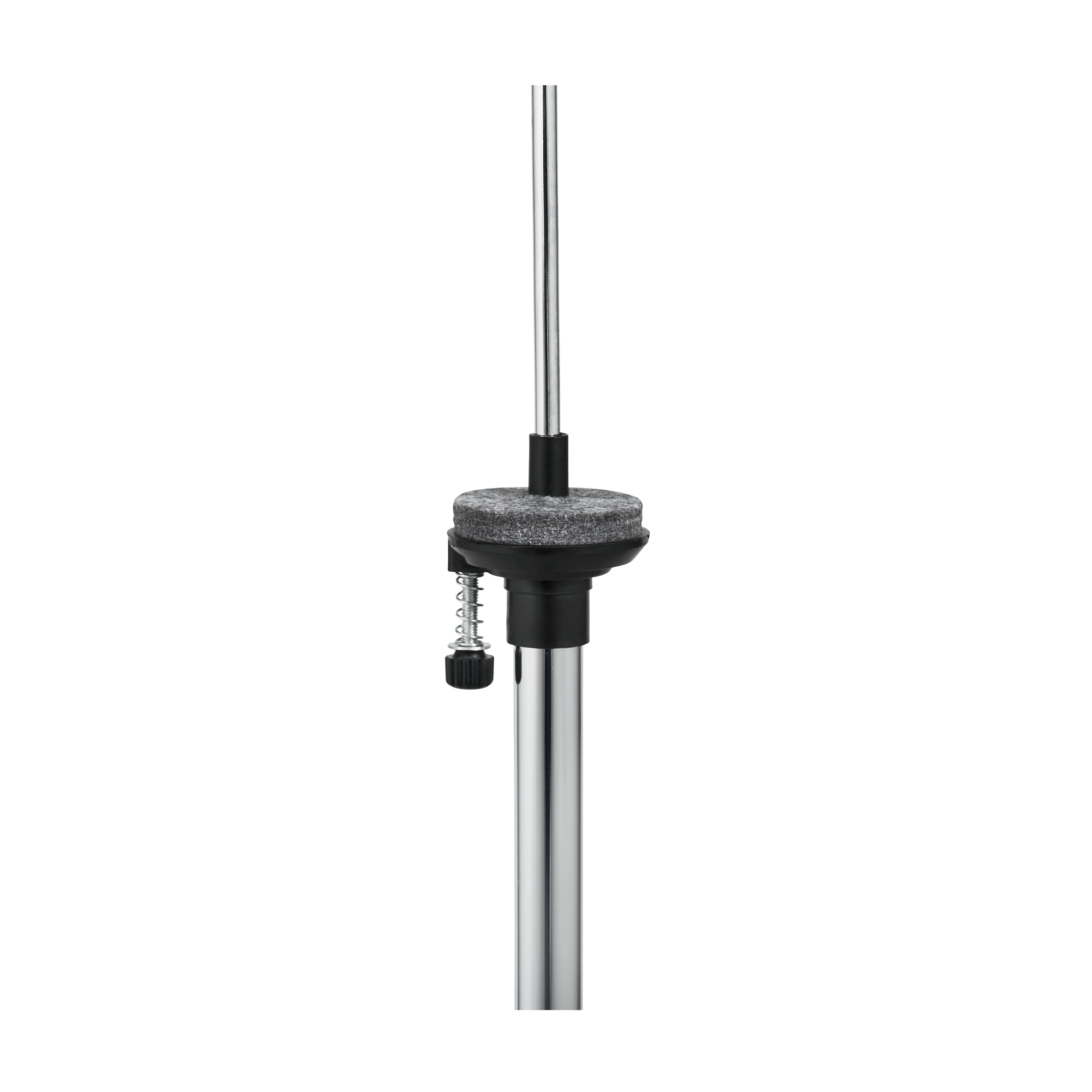 A close-up for the base and felt for the lower hi hat cymbal on a PDP PDHH813 800 Series 3-Leg Hi-Hat Stand