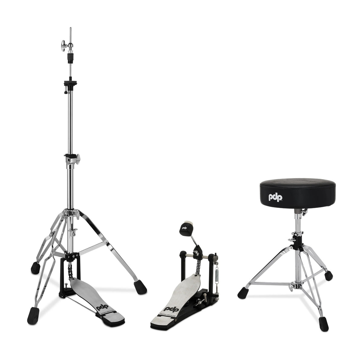 PDP 800 Series 3-Piece Drum Hardware Pack - Single Bass Drum Pedal