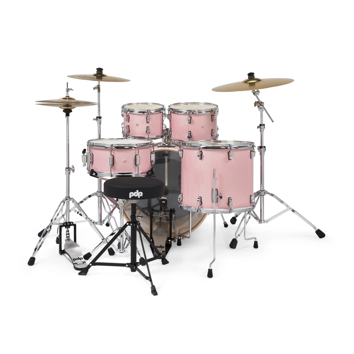 PDP Mainstage 5-Piece Complete Drum Set - Pink Rose