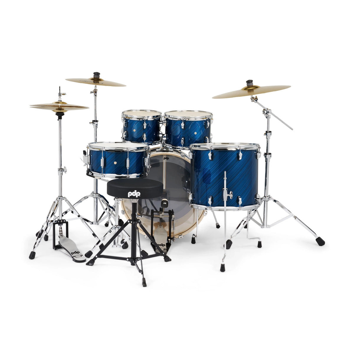 PDP Mainstage 5-Piece Complete Drum Set - Twisted Blue Steel