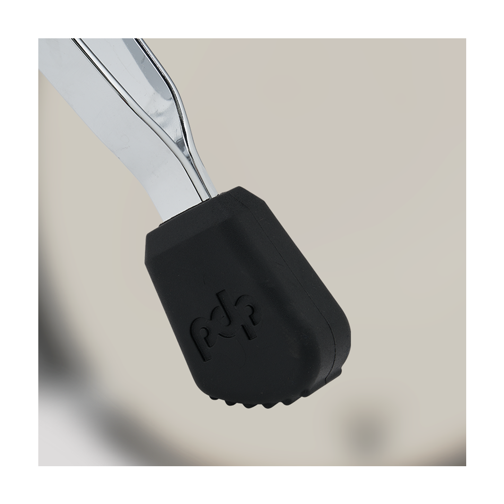 Close-up view of rubber feet of PDP Concept Series Snare Stand