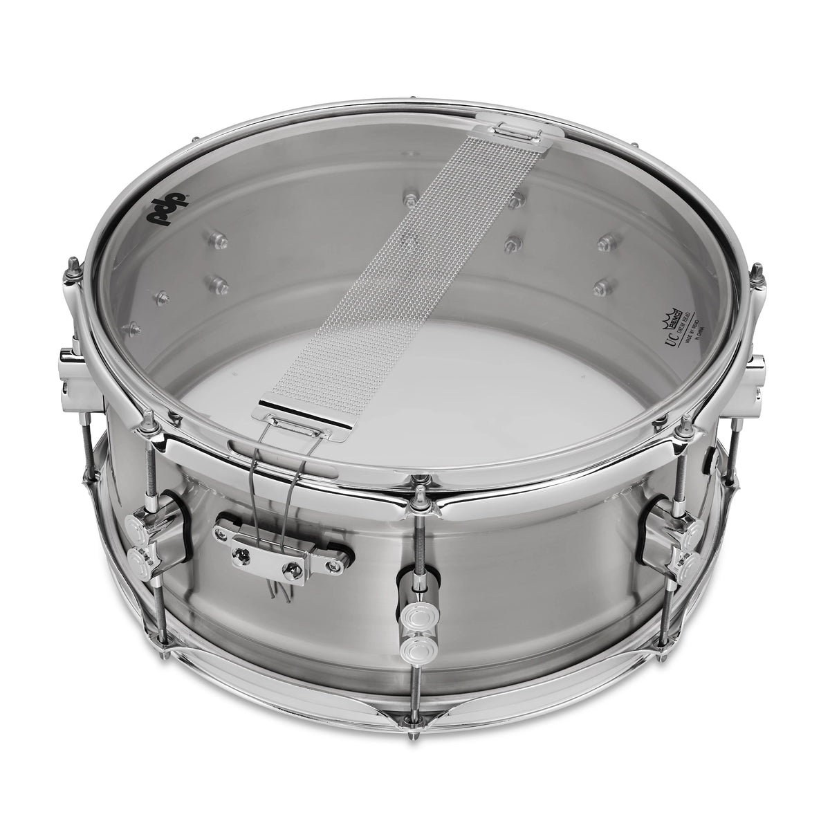 PDP Concept 6.5" X 14" Aluminum Snare - Natural Brushed Aluminum/Chrome