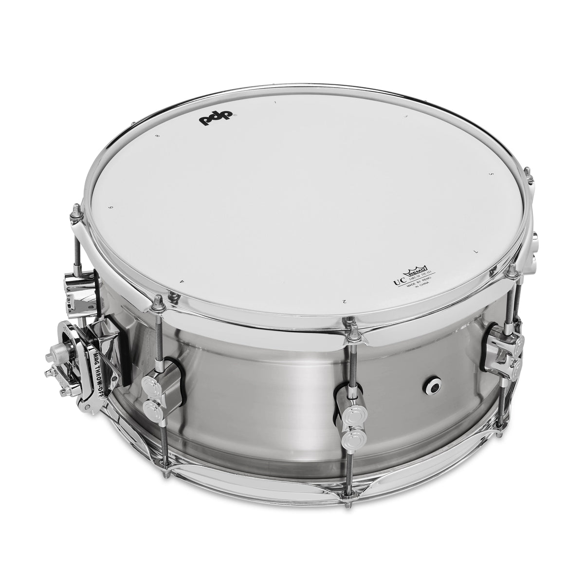 PDP Concept 6.5" X 14" Aluminum Snare - Natural Brushed Aluminum/Chrome