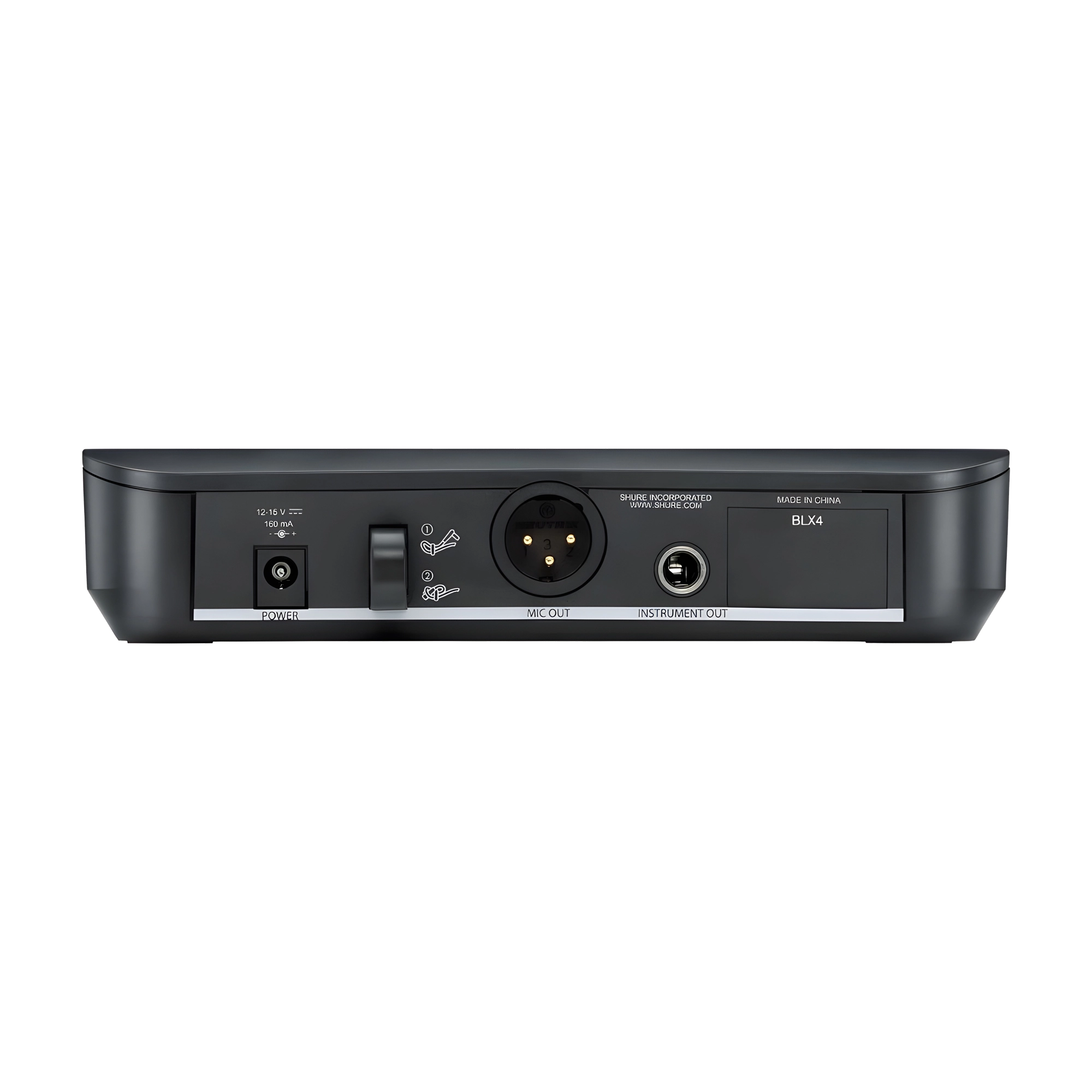 Back view of Shure BLX24