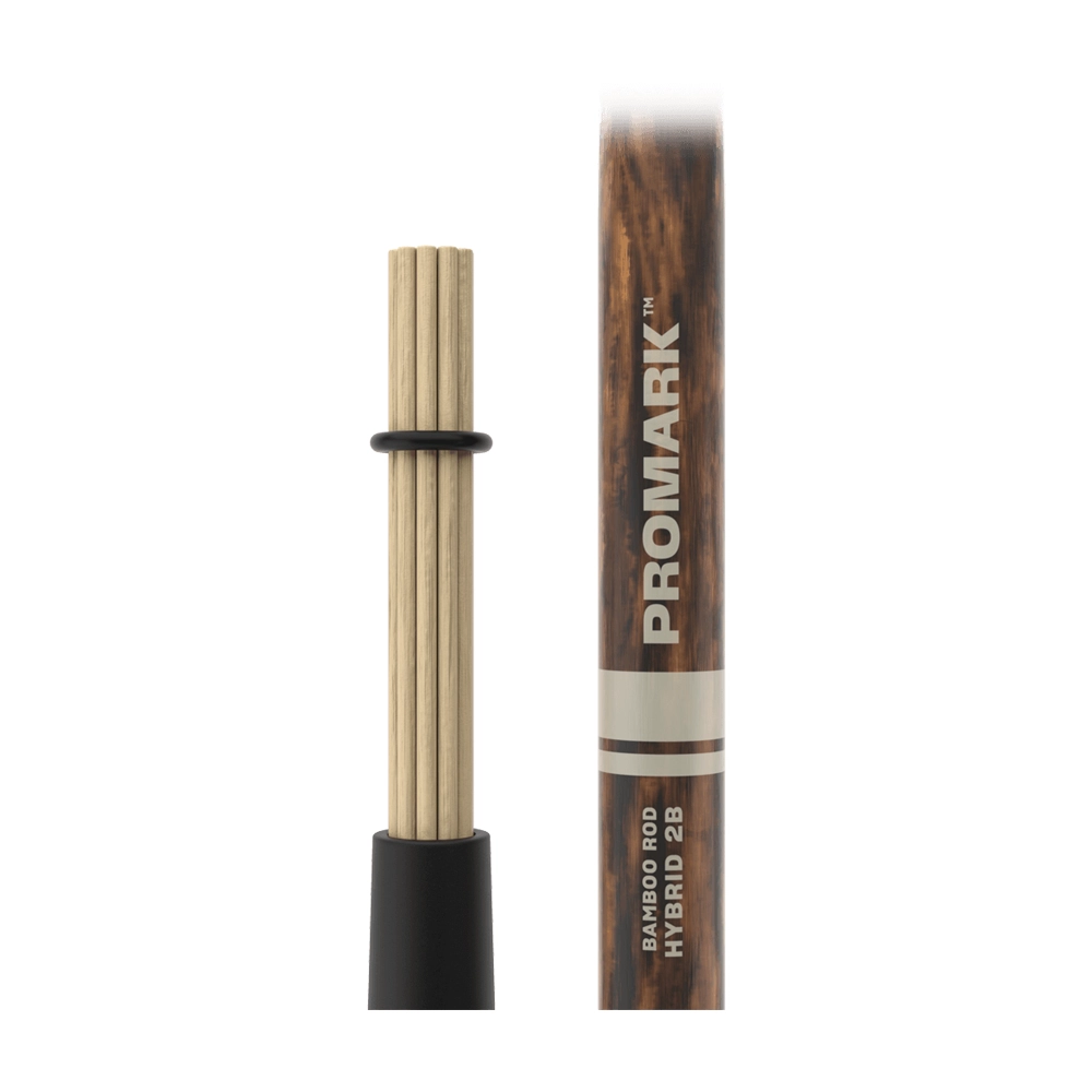 Promark PMHRB 2B Bamboo Hybrid Rods Bundle Sticks