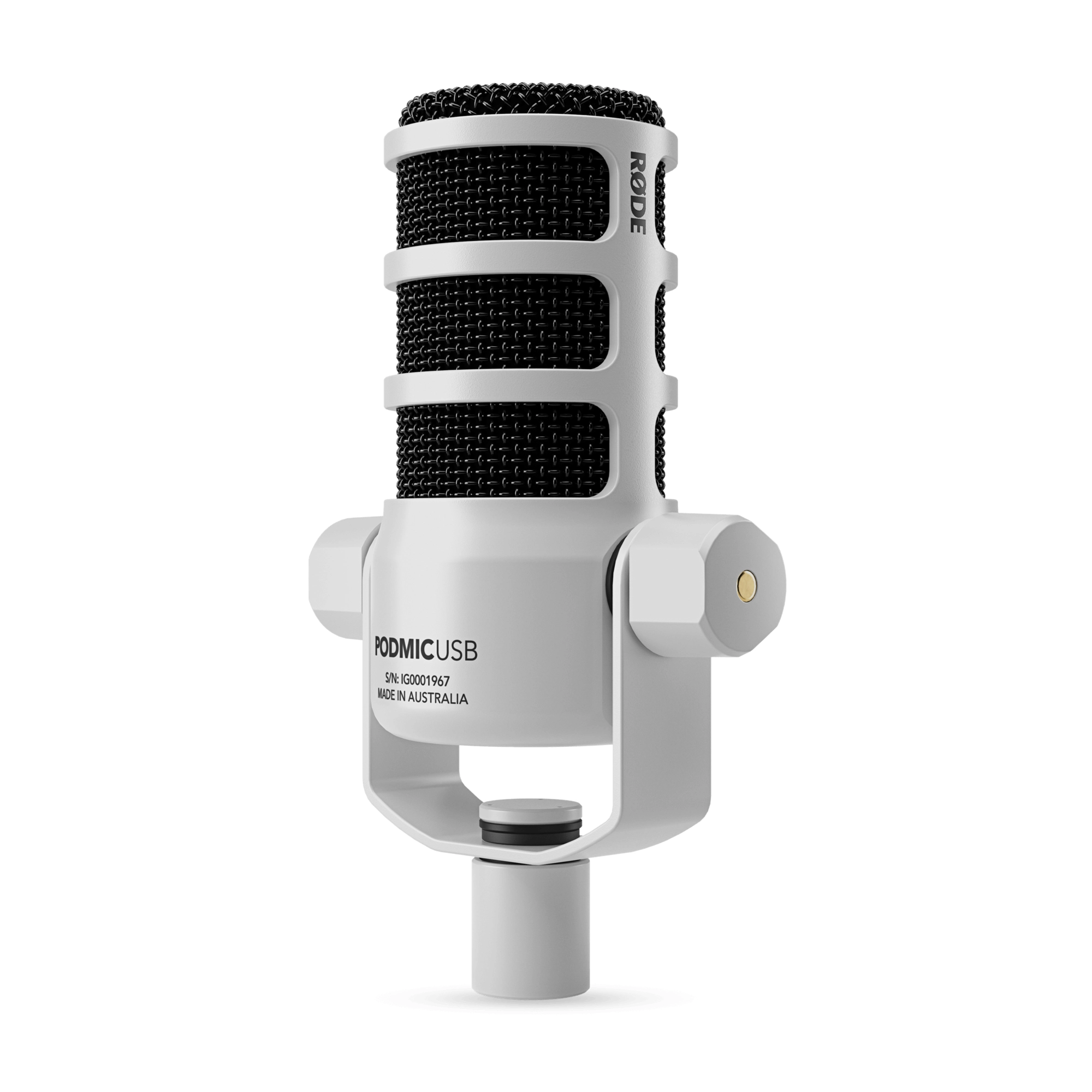 Rode PodMic USB Dynamic Broadcast Microphone - White