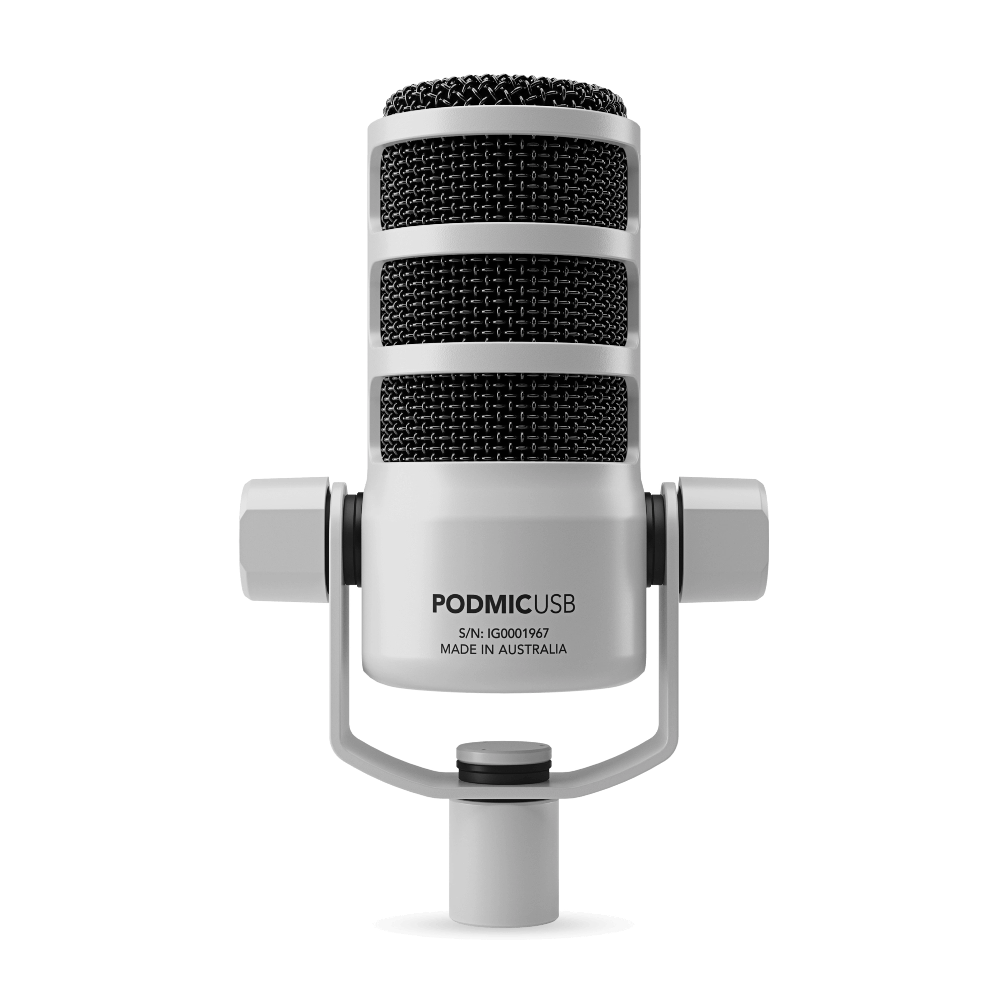 Rode PodMic USB Dynamic Broadcast Microphone - White