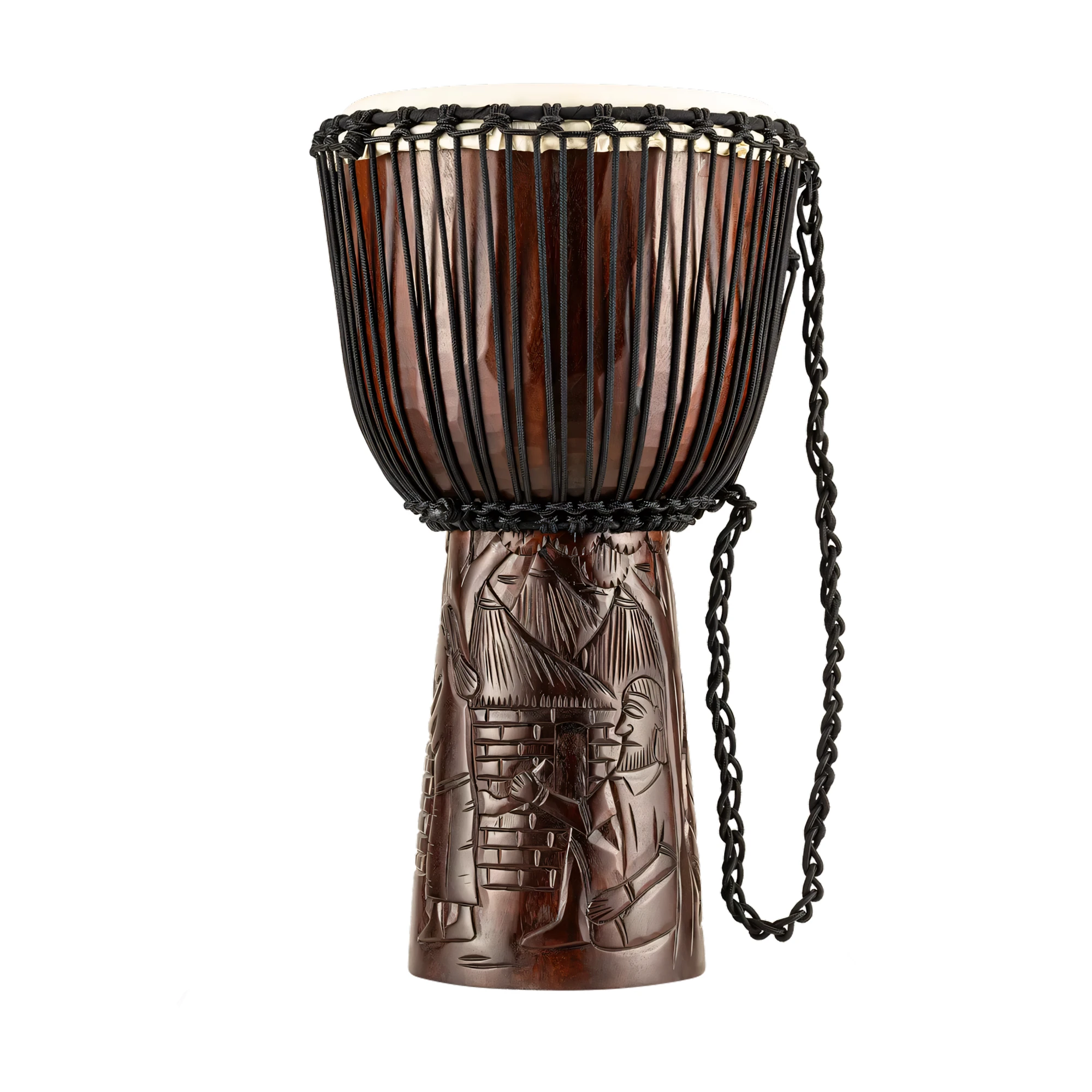 Meinl Percussion PROADJ2-L Professional 12-Inch African Style Rope Tuned Djembe