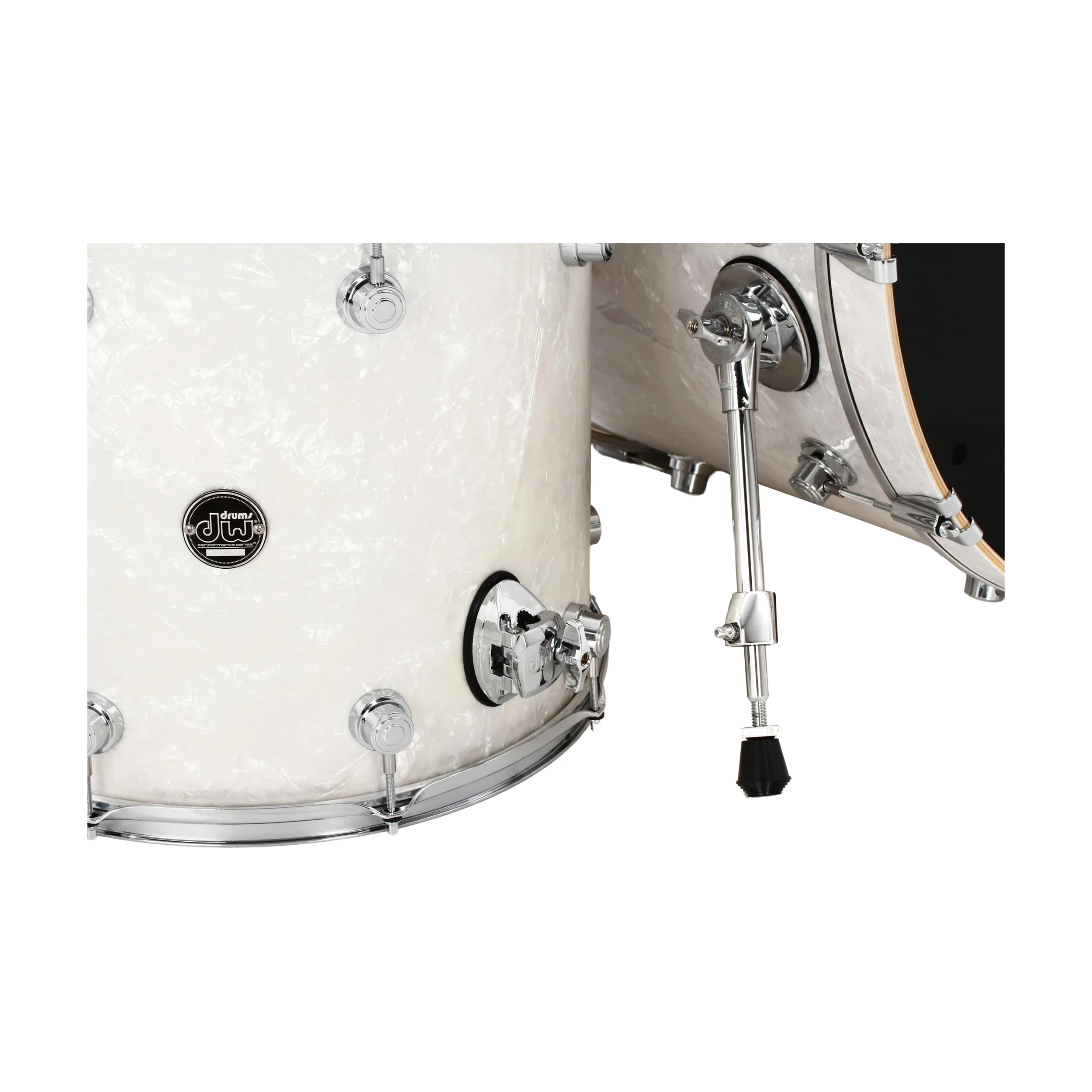 DW Performance Series Batería de 4 piezas Con Bombo de 22 pulgadas - White Marine Finish Ply
