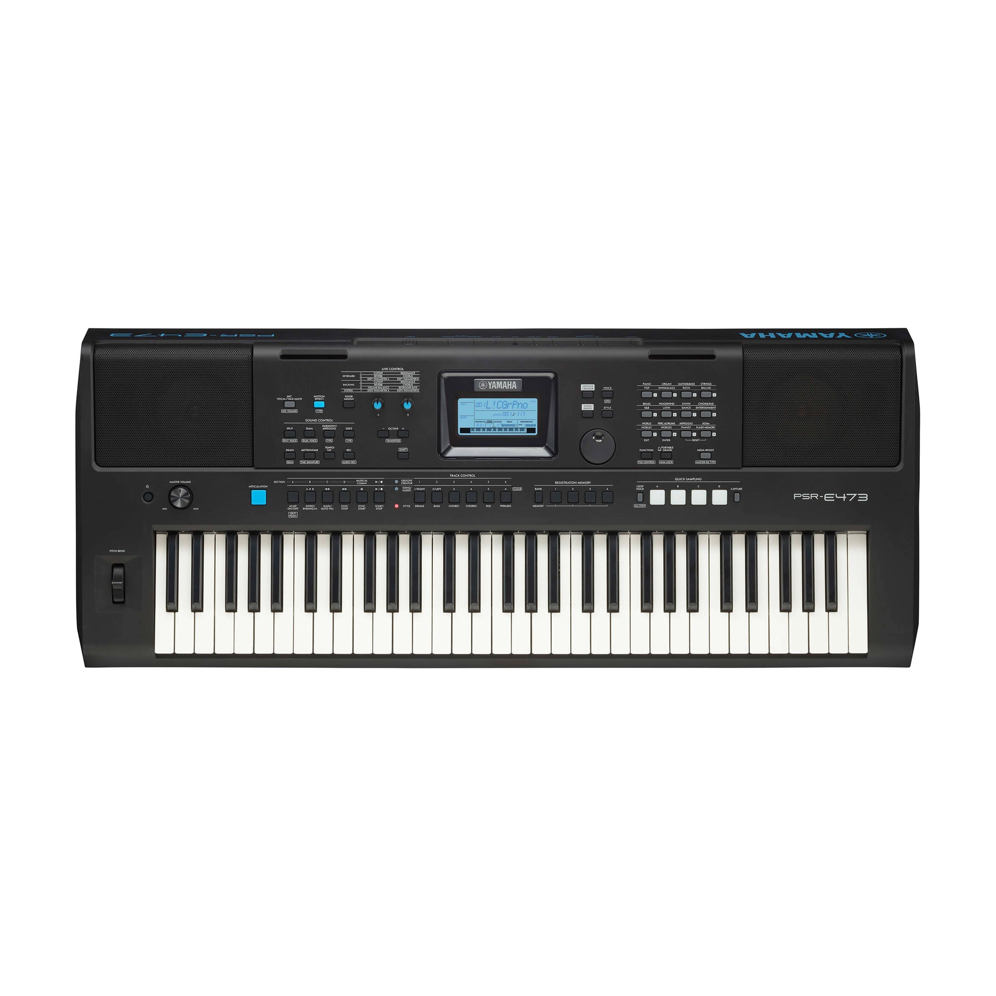 Yamaha PSR-E473 Arreglador portátil de 61 teclas